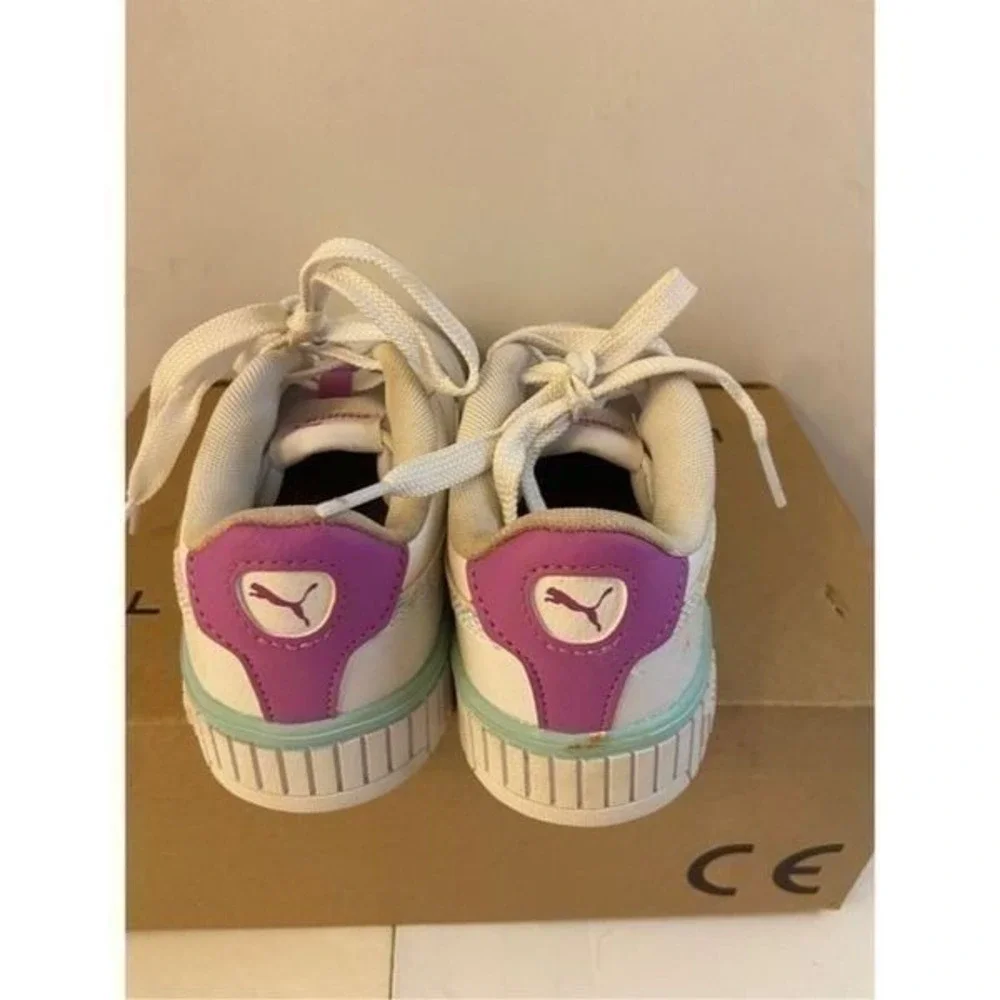 Puma leather soft foam‎ optima kids girls sneakers size 1c